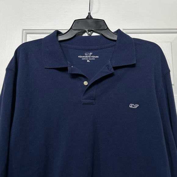 Vineyard Vines Navy Long Sleeve Polo Shirt size XL - Picture 2 of 3